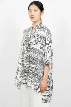 Daniela Gregis Kora Shirt Village Drawing| Tops