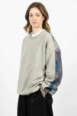 Kapital Kountry Patchwork Sweatshirt Grey| Tops