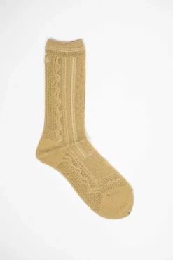 Antipast Kt-161A Lace Baller Socks Gold| Tights & Socks