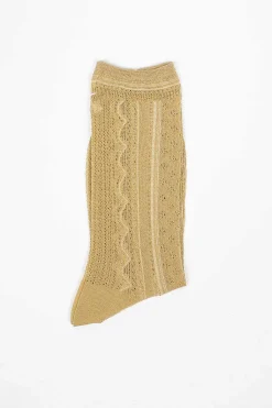 Antipast Kt-161A Lace Baller Socks Gold| Tights & Socks