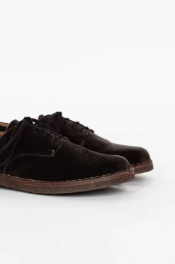 Daniela Gregis Lace-Up Velvet Shoe Green| Shoes