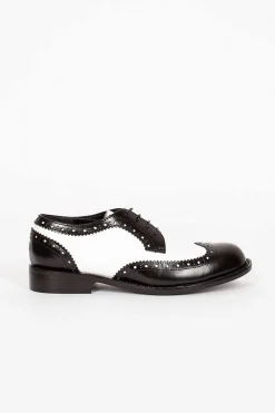 Comme Des Garçons Comme Des Garçons Leather Brogue Black And White| Shoes