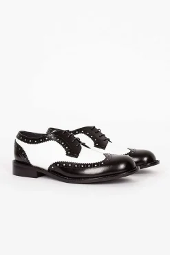 Comme Des Garçons Comme Des Garçons Leather Brogue Black And White| Shoes