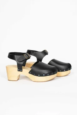 Daniela Gregis Leather Clogs Black| Shoes