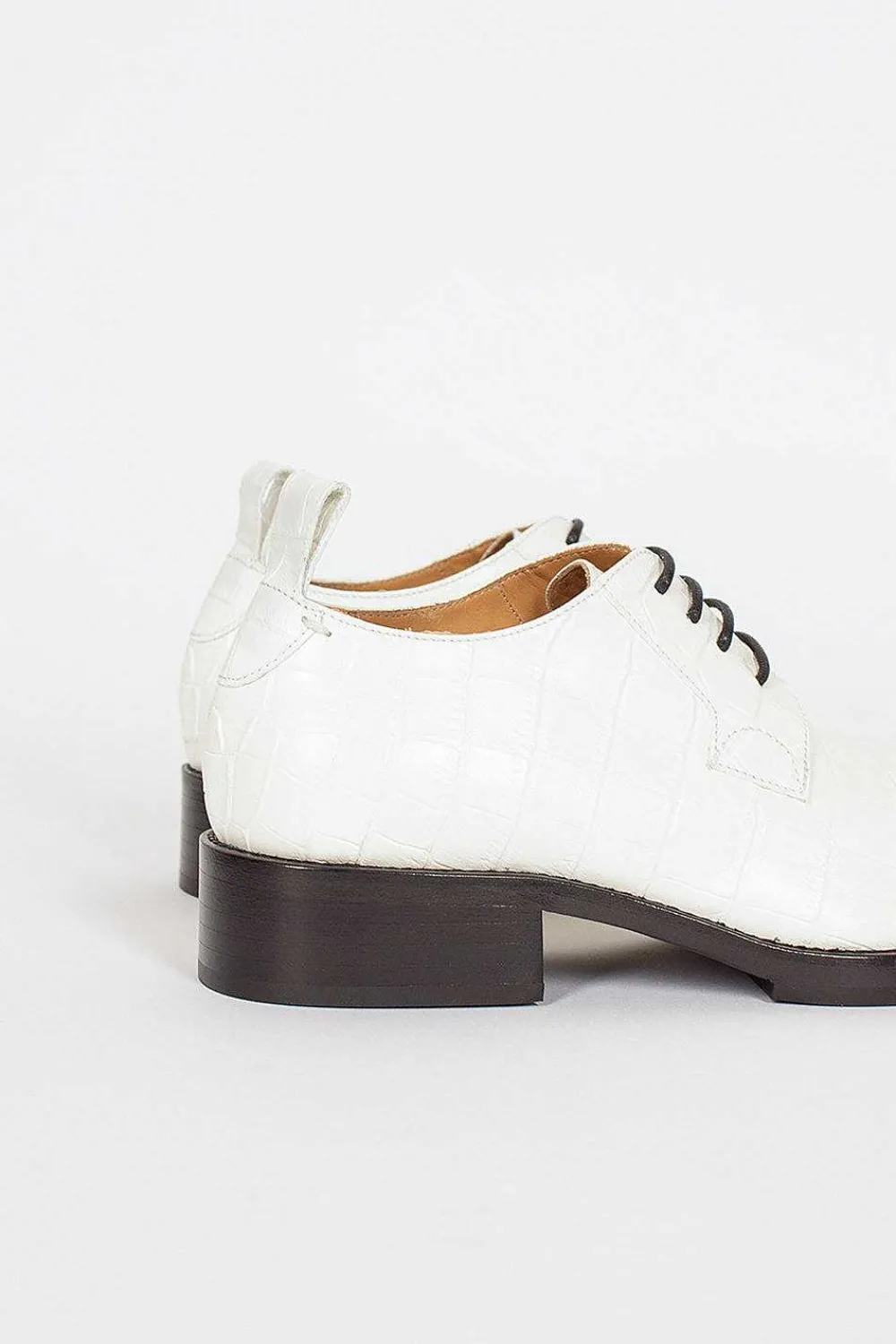 Dries Van Noten Leather Derby Shoes White| Shoes