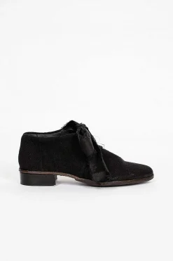 Atelier Inscrire Linen Ore Shoes Black| Shoes