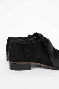 Atelier Inscrire Linen Ore Shoes Black| Shoes