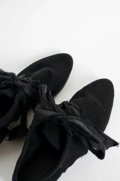 Atelier Inscrire Linen Ore Shoes Black| Shoes