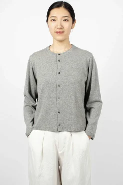 Vlas Blomme Linen Panel Cardigan Grey| Outerwear