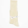 Ichi Antiquités Linen Rib Socks Beige| Tights & Socks