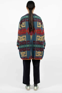 VISVIM Liner Coat Printed Blue| Outerwear