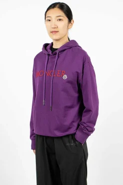 Moncler Logo Hoodie Purple/Red| Tops