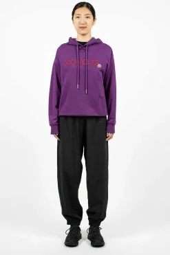 Moncler Logo Hoodie Purple/Red| Tops