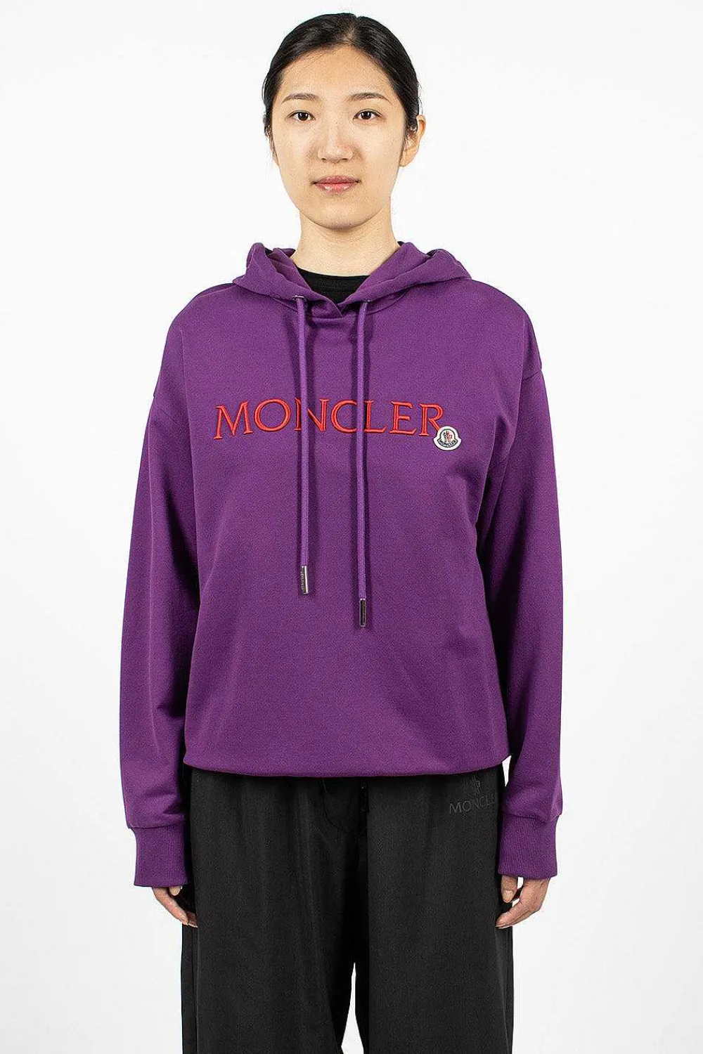 Moncler Logo Hoodie Purple/Red| Tops