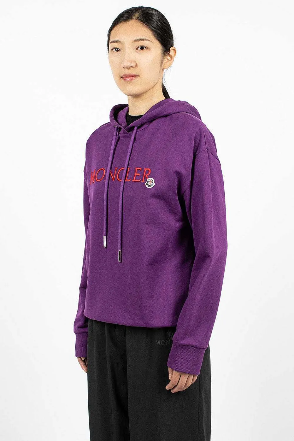 Moncler Logo Hoodie Purple/Red| Tops