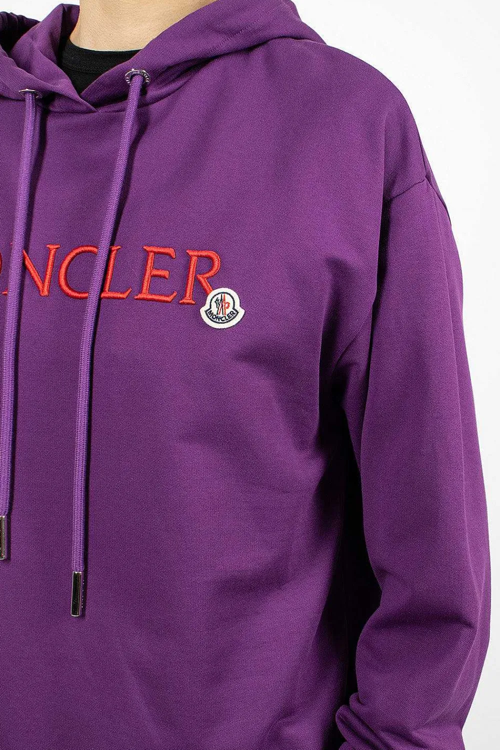 Moncler Logo Hoodie Purple/Red| Tops