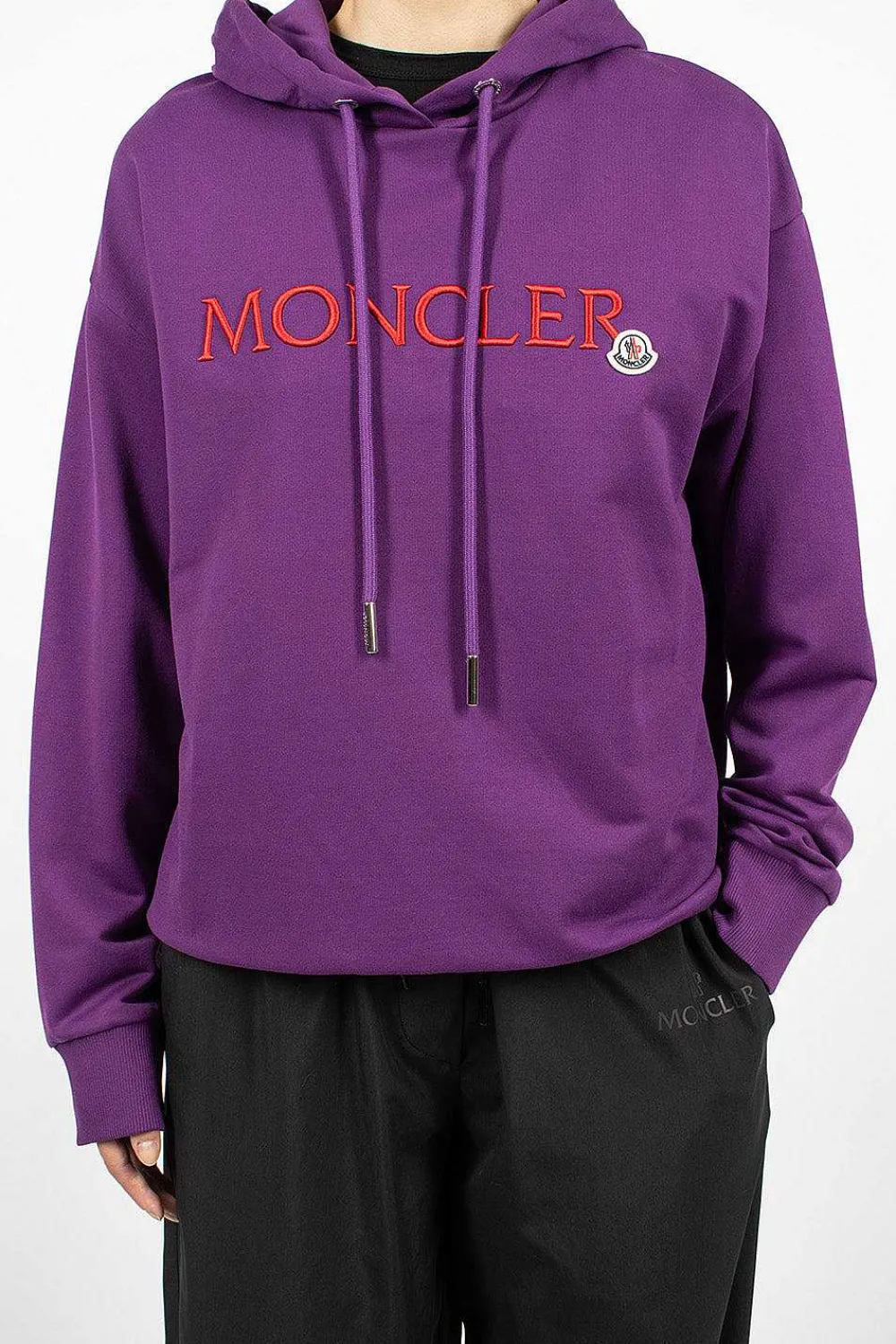 Moncler Logo Hoodie Purple/Red| Tops