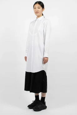 Comme Des Garçons Comme Des Garçons Long Bib Shirt White| Shirts