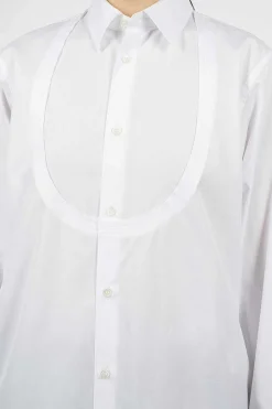 Comme Des Garçons Comme Des Garçons Long Bib Shirt White| Shirts