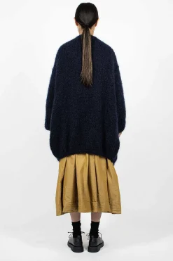 Casey Casey Long Cardigan Navy| Outerwear