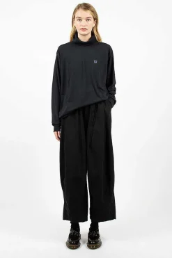 Needles L/S Turtleneck Tee Black| Tops