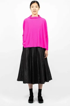 Daniela Gregis Lupetto High Neck Sweater Dark Pink| Tops