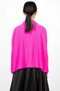 Daniela Gregis Lupetto High Neck Sweater Dark Pink| Tops