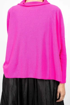 Daniela Gregis Lupetto High Neck Sweater Dark Pink| Tops