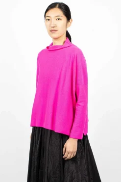 Daniela Gregis Lupetto High Neck Sweater Dark Pink| Tops