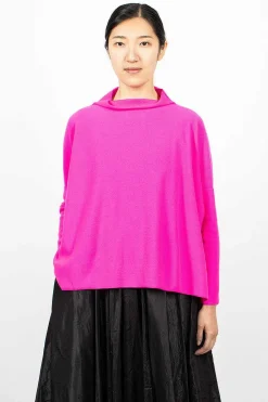 Daniela Gregis Lupetto High Neck Sweater Dark Pink| Knitwear