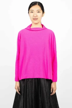 Daniela Gregis Lupetto High Neck Sweater Dark Pink| Knitwear