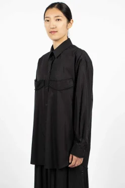 Simone Rocha Masculine Cup Detail Shirt| Shirts