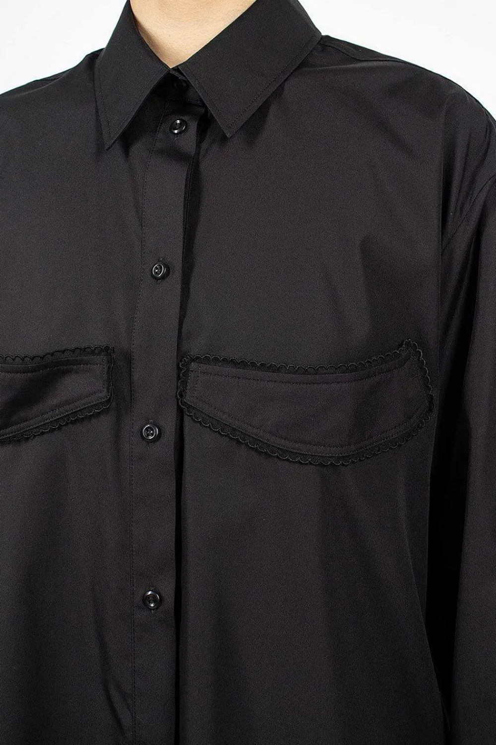 Simone Rocha Masculine Cup Detail Shirt| Shirts