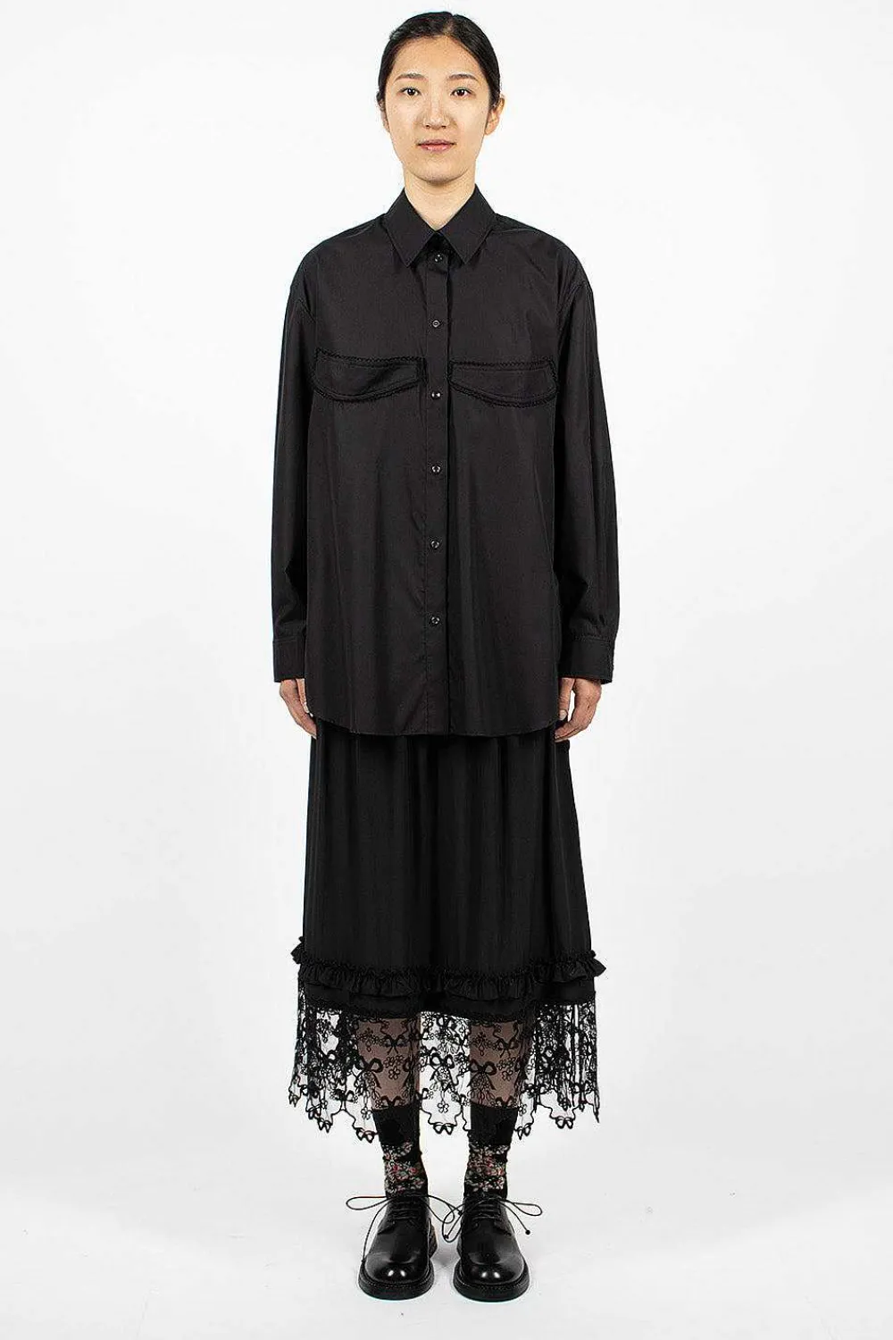 Simone Rocha Masculine Cup Detail Shirt| Shirts