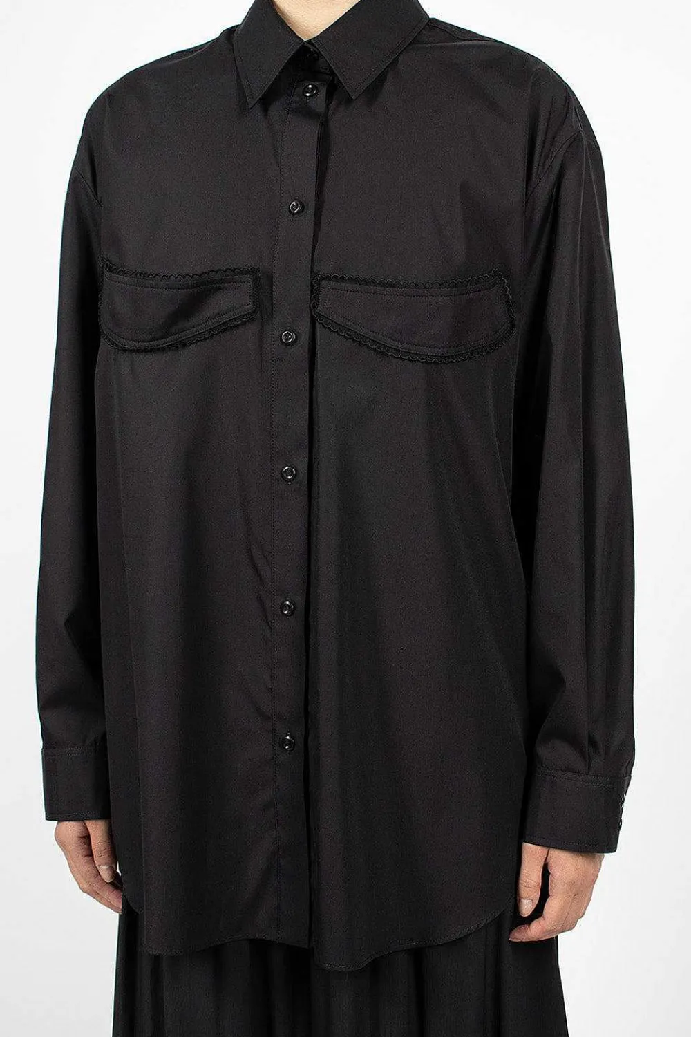 Simone Rocha Masculine Cup Detail Shirt| Shirts