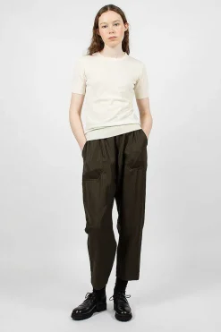 Casey Casey Merino Wool T-Shirt Antique White| Knitwear