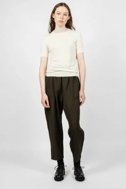 Casey Casey Merino Wool T-Shirt Antique White| Tops