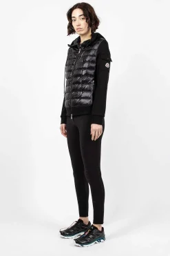 Moncler Mesh Panelled Leggings Black| Trousers