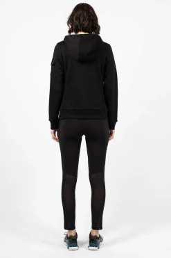 Moncler Mesh Panelled Leggings Black| Trousers