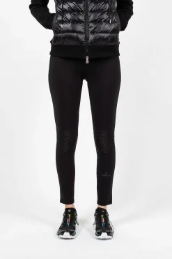 Moncler Mesh Panelled Leggings Black| Trousers