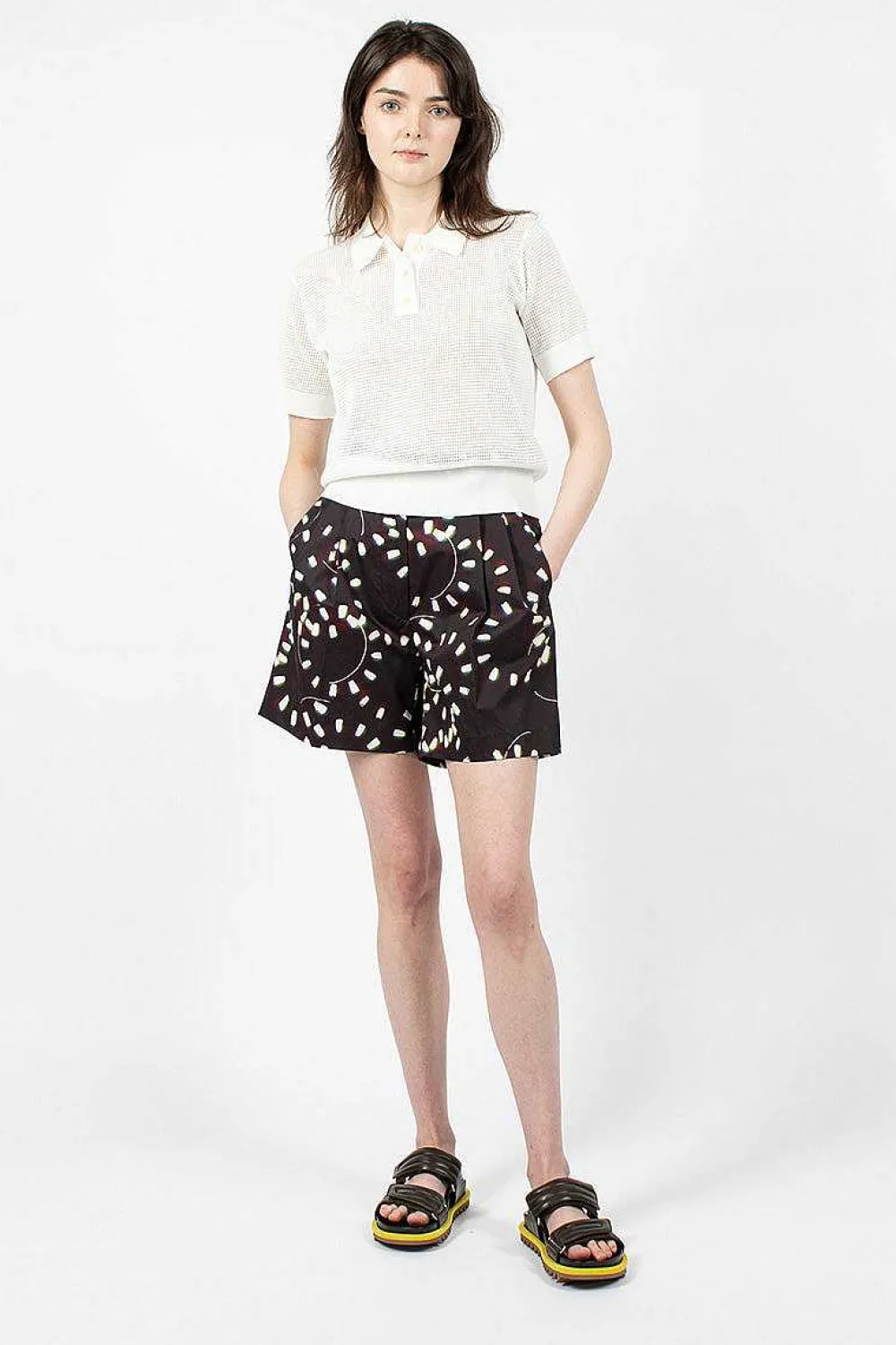 Dries Van Noten Mesh Polo White| Tops