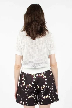 Dries Van Noten Mesh Polo White| Tops
