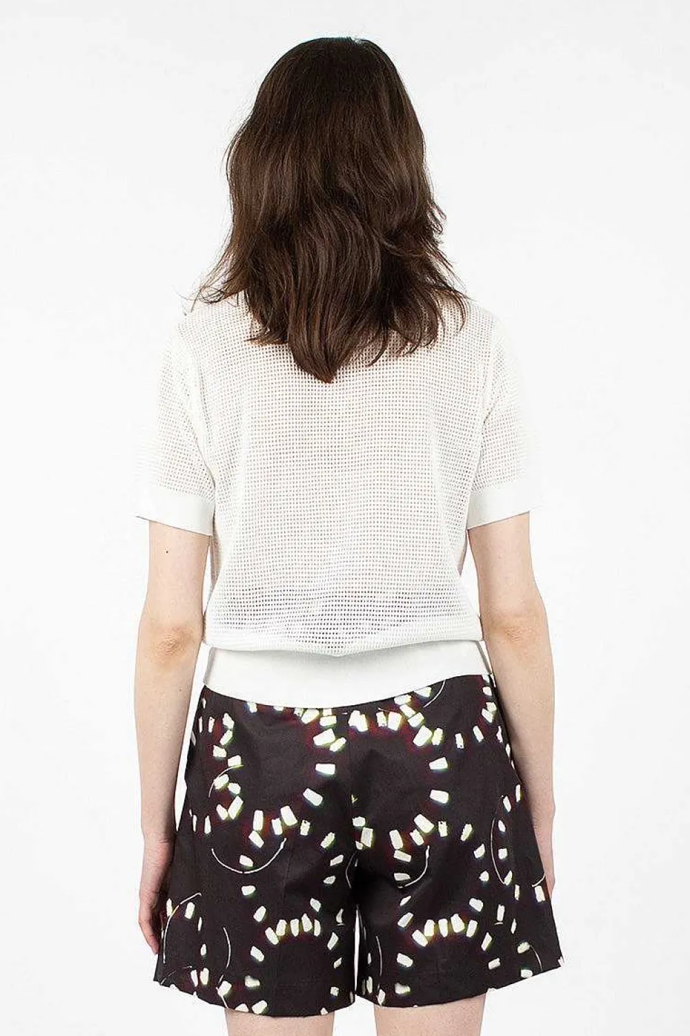 Dries Van Noten Mesh Polo White| Tops