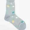 Antipast Metallic Thread Polka Ankle Sock Blue| Tights & Socks