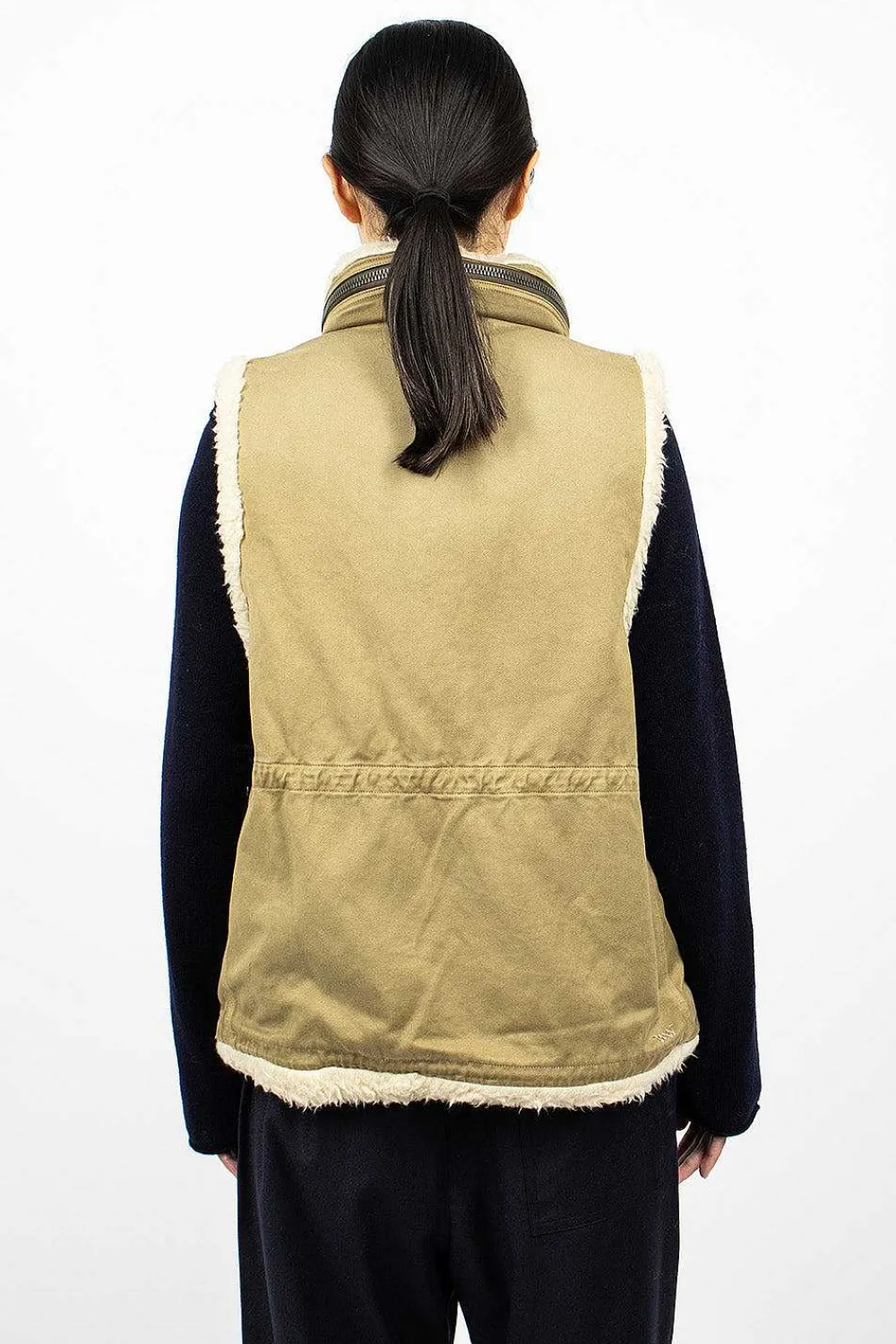 VISVIM Mil Boa Vest Khaki| Outerwear