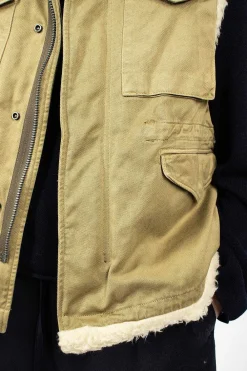VISVIM Mil Boa Vest Khaki| Outerwear