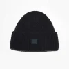 Acne Studios Mini Face Beanie Black| Hats
