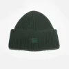 Acne Studios Mini Face Beanie Green| Hats