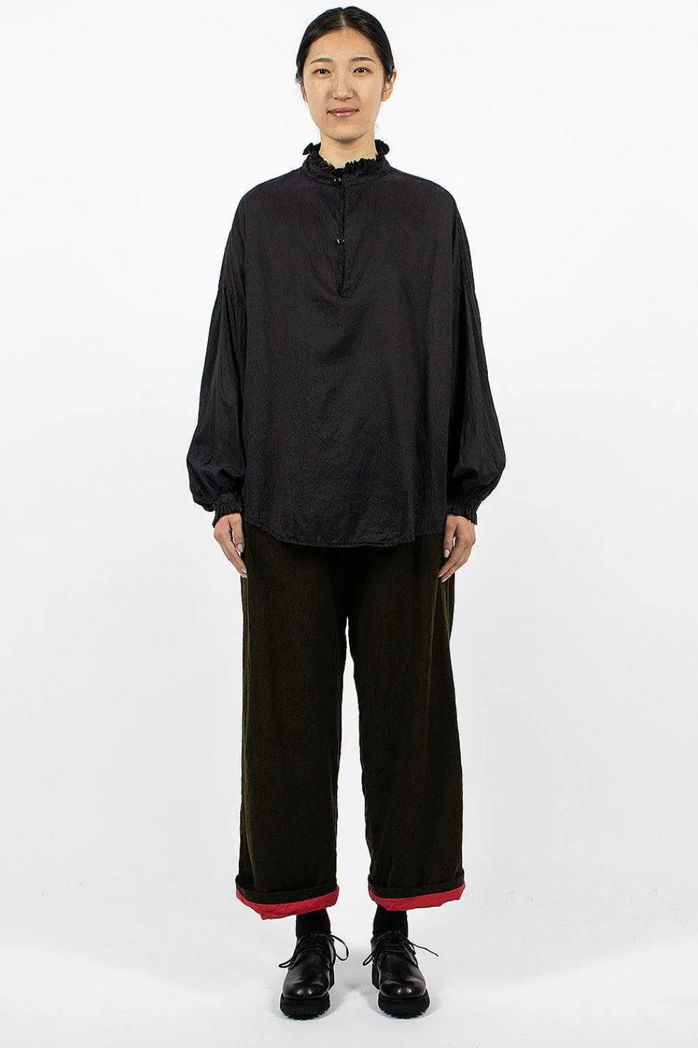Chez Vidalenc Mini Medici Shirt Black| Tops