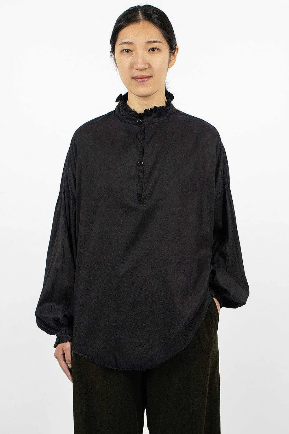 Chez Vidalenc Mini Medici Shirt Black| Tops